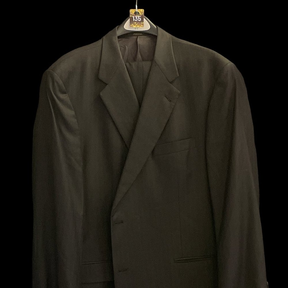 Hart Schaffner & Marx Suit. 50R. Black